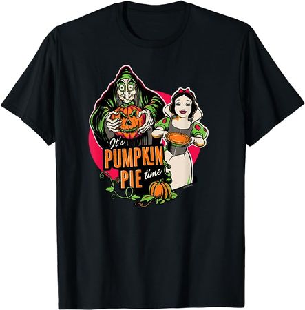 Amazon.com: Disney Princess Snow White Queen Pumpkin Pie Time Halloween T-Shirt : Clothing, Shoes & Jewelry