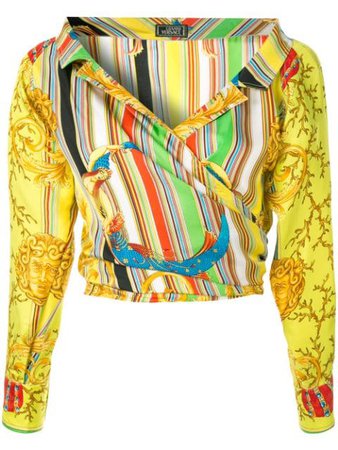 VERSACE PRE-OWNED VERSACE long sleeve top $1,582 - Buy Online VINTAGE - Quick Shipping, Price