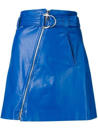 Pinko Faux Leather Mini Skirt