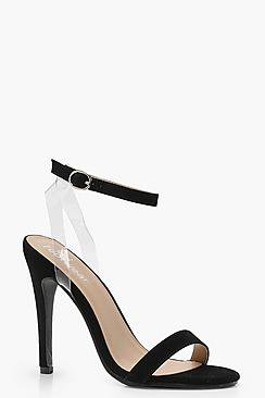 Ella Clear Strap Barely There Heels