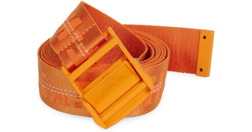 Orange off white belt