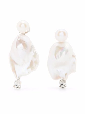 Simone Rocha crystal-embellished Pearl Earrings - Farfetch