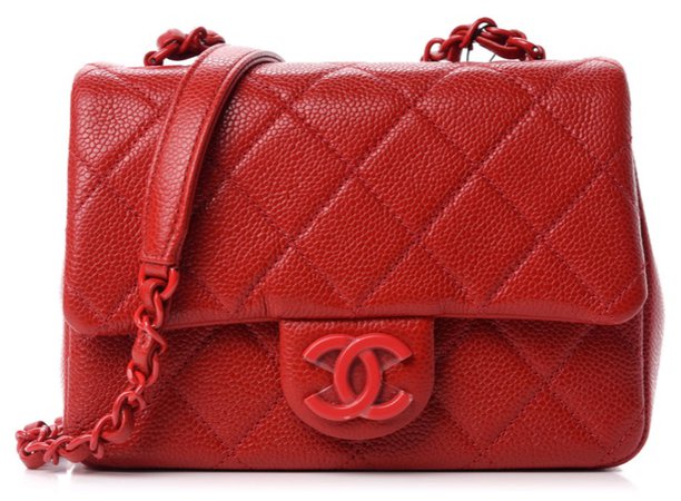 chanel red bag