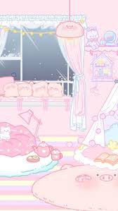kawaii pink pastel cute anime wallpaper - Google Search