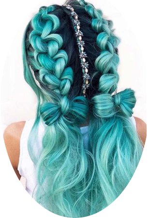 light blue mermaid hair