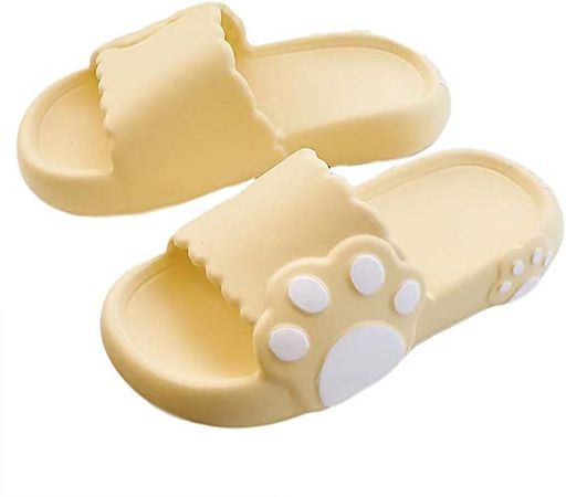 Amazon.com | Kawaii Slides Cloud Slides Cute Cat Paw Slides for Women Cloudy Sandals Cartoon Slippers Girls Cozi Slides Cloud Slippers Cartoon Pillow Slippers for Indoor & Outdoor | Slides