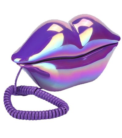purple lip y2k bratz phone