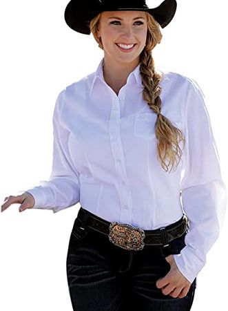 Amazon.com: Cinch Women's Solid Long Sleeve Shirt : Clothing, Shoes & Jewelry