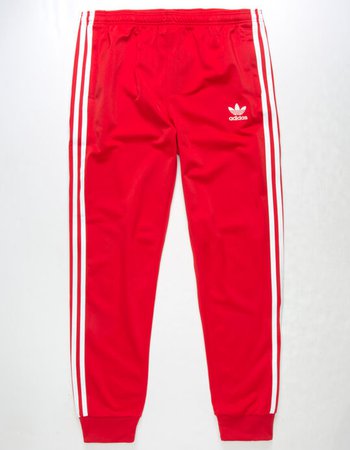 ADIDAS Superstar Red Boys Track Pants - RED - 320374300 | Tillys