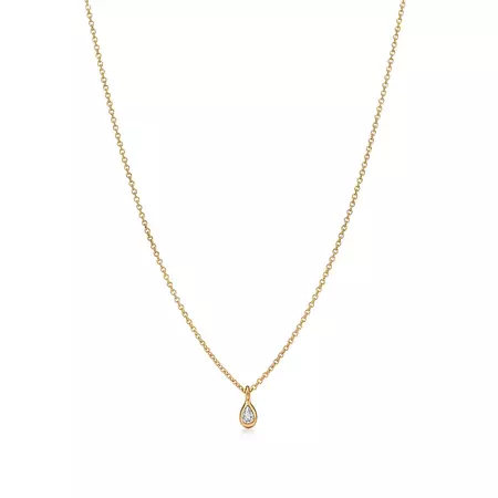 Elsa Peretti® Diamonds by the Yard® pendant in 18k gold. | Tiffany & Co.