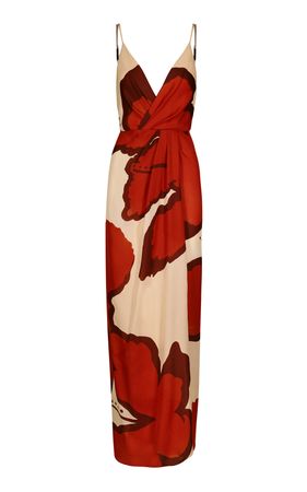 Swatches Of Hope Wrapped Silk Maxi Dress By Johanna Ortiz | Moda Operandi