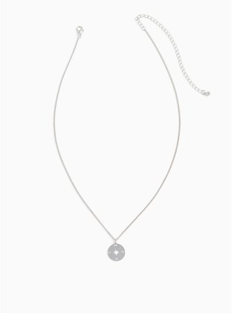 Silver-Tone Delicate Cardinal Direction Necklace - Plus Size | Torrid