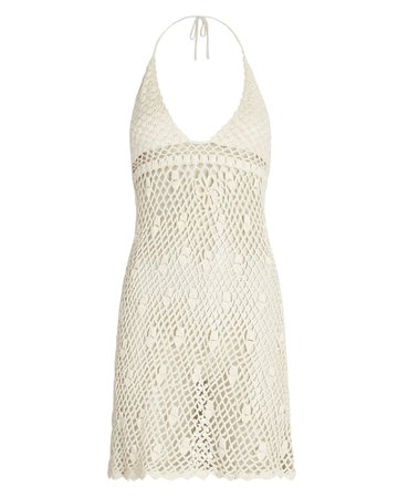 Akoia Swim Jepun Crocheted Cotton Halter Dress | INTERMIX®