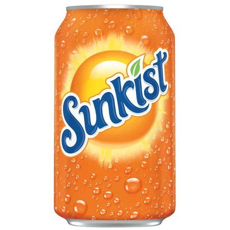 Sunkist Orange Soda, 12 fl oz cans, 6 pack