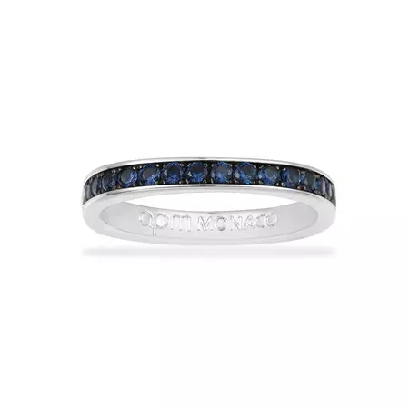 Dainty Blue Ring - Silver | APM Monaco