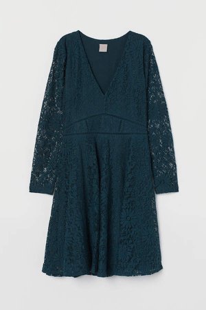 Lace Dress - Turquoise