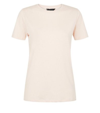 Pale Pink Short Sleeve Crew T-Shirt | New Look