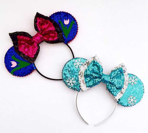 The Sisters Handmade Frozen Anna or Elsa inspired Mouse Ears