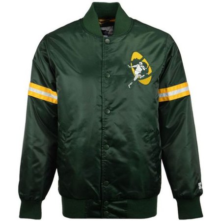 G3 Sports Men's Green Bay Packers Starter Satin Jacket