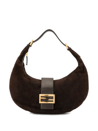 Fendi Pre-Owned Mamma Baguette Shoulder Bag 0916321601 Brown | Farfetch