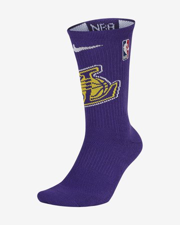 Los Angeles Lakers Nike Elite NBA Crew Socks. Nike.com