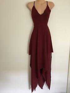 burgundy dress