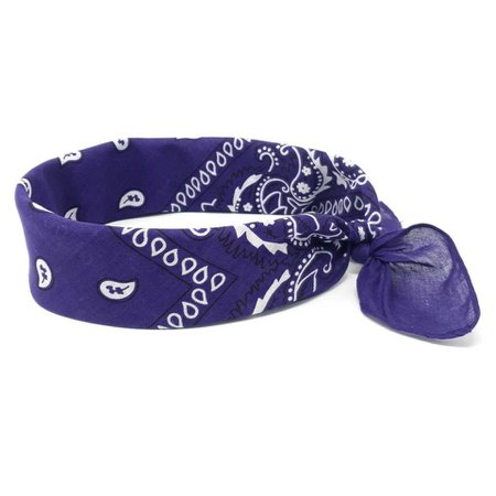 Purple Paisley Bandana Headband - Mens & Womens - Shyface