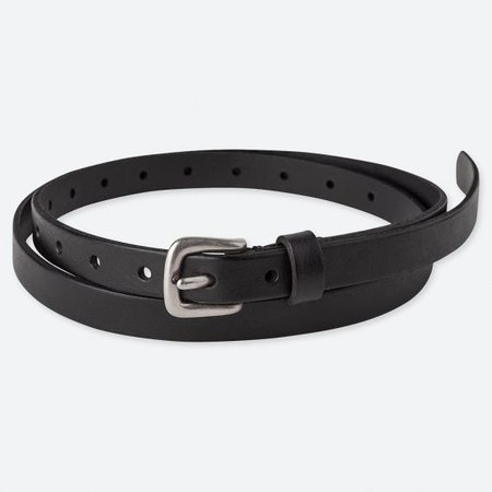 Uniqlo black skinny belt