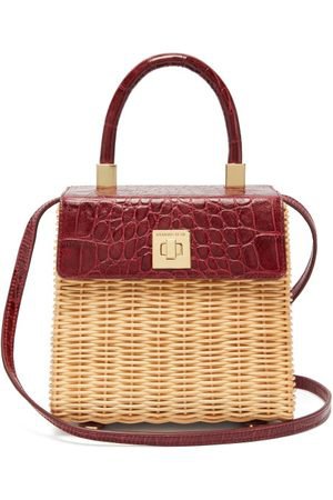 SPARROWS WEAVE  The Classic wicker and leather top-handle bag