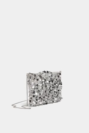Mini messenger bag with sequins - pull&bear