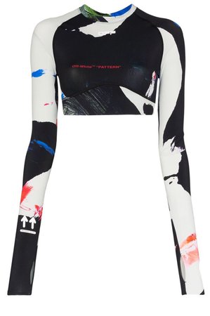 Off-white pattern top