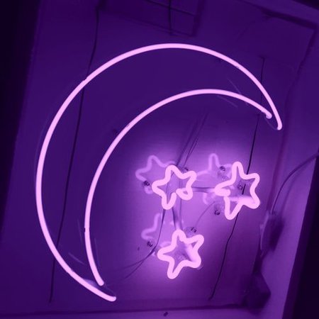 neon purple aesthetic moon - Google Search