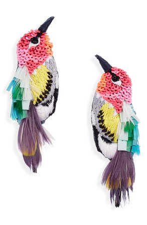 Mignonne Gavigan Hummingbird Beaded Earrings