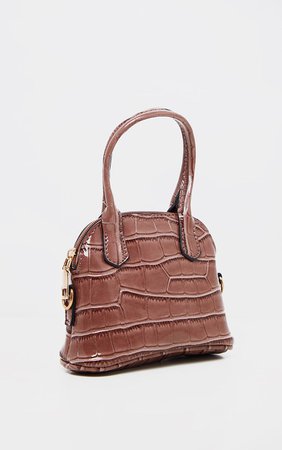 Rose Croc Mini Grab Bag | Accessories | PrettyLittleThing USA