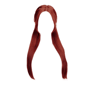 red hair png half up