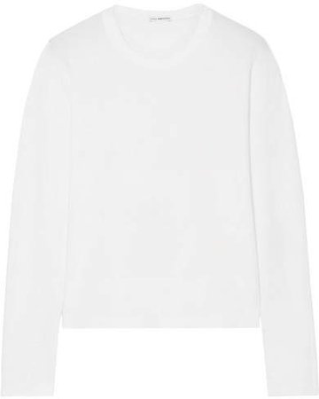 Cotton-jersey Top - White