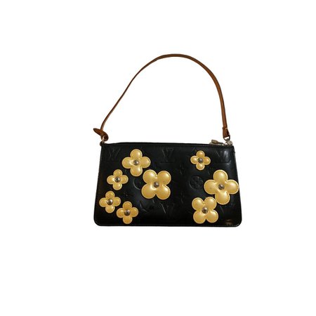 Louis Vuitton Black Monogram Flower Shoulder Bag – Treasures of NYC