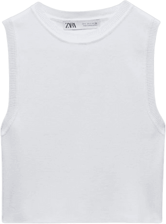 Zara basic white top