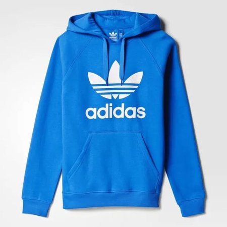 Blue trefoil Adidas hoodie