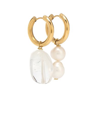 Pearl-Embellished Mismatched Earrings - Timeless Pearly | Mytheresa