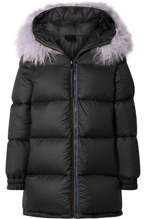 MR & MRS ITALY | Faux fur-trimmed quilted shell down coat | NET-A-PORTER.COM