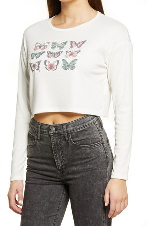 Butterfly Long Sleeve Graphic Tee