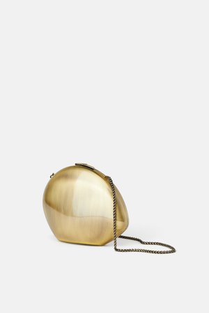 Zara Gold Oval Bag