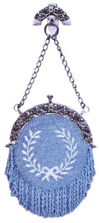 vintage beaded purses | Crocheted Beaded Silk Purse
