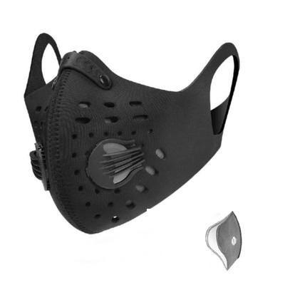 Adjustable Black Face Mask with Filters | Facewear | TwentyDrop