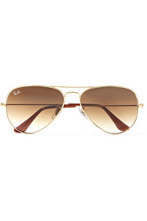 Ray-Ban | Aviator gold-tone sunglasses | NET-A-PORTER.COM