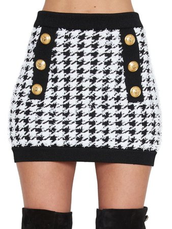 Balmain Balmain Skirt - Black&White - 10920126 | italist
