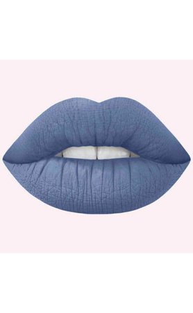 grey-blue matte lips