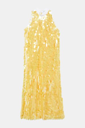 LIMITED EDITION SEQUIN DRESS - View all-DRESSES-WOMAN | ZARA United States yellow
