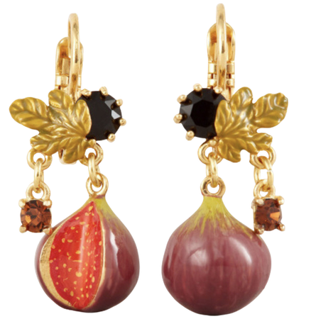 les nereides pomegranate earrings